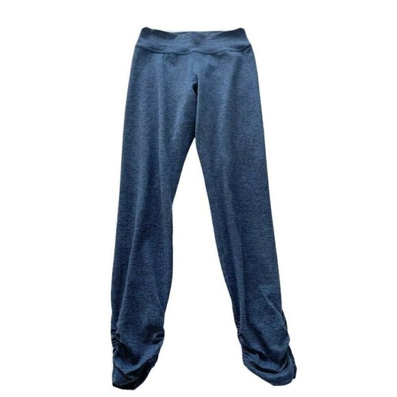 Good hYOUman Brooke Woman's Sz S Blue Heathered Ruched Leggings - Picture 2 of 7